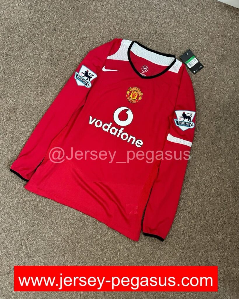 2005-2006 MANCHESTER UNITED HOME LONG SLEEVE JERSEY