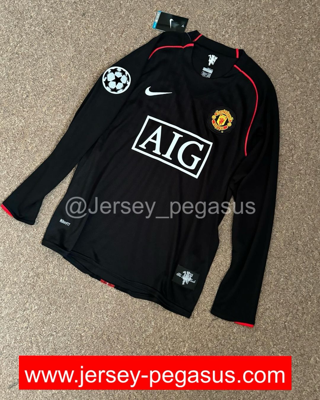 2007-2008 MANCHESTER UNITED THIRD AWAY LONG SLEEVE JERSEY