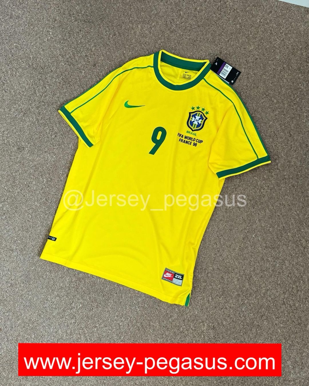 BRAZIL 1998 WORLDCUP JERSEY