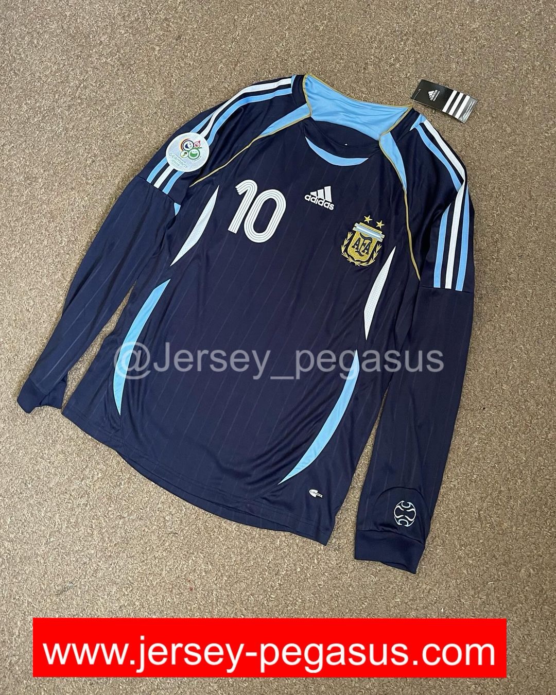 ARGENTINA 2006 WORLDCUP JERSEY LONG SLEEVE