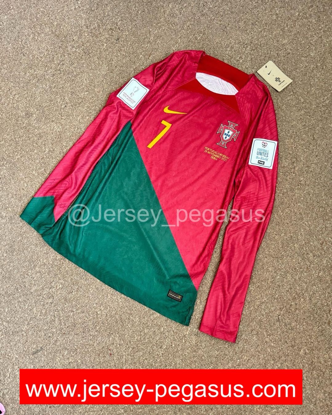 PORTUGAL 2022 WORLDCUP LONG SLEEVE JERSEY