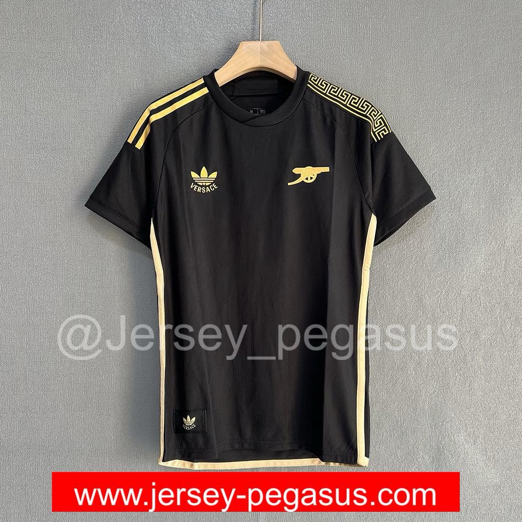 ARSENAL X VERSACE BLACK JERSEY