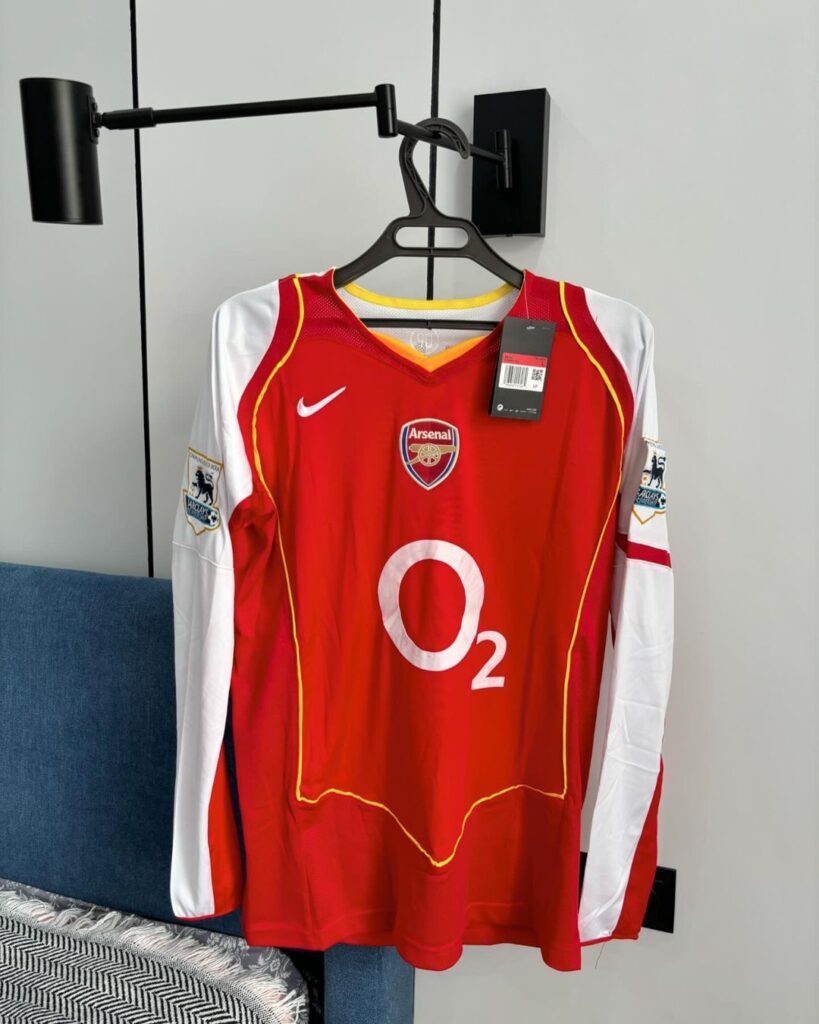 2002-2004 ARSENAL LONG SLEEVE HOME JERSEY