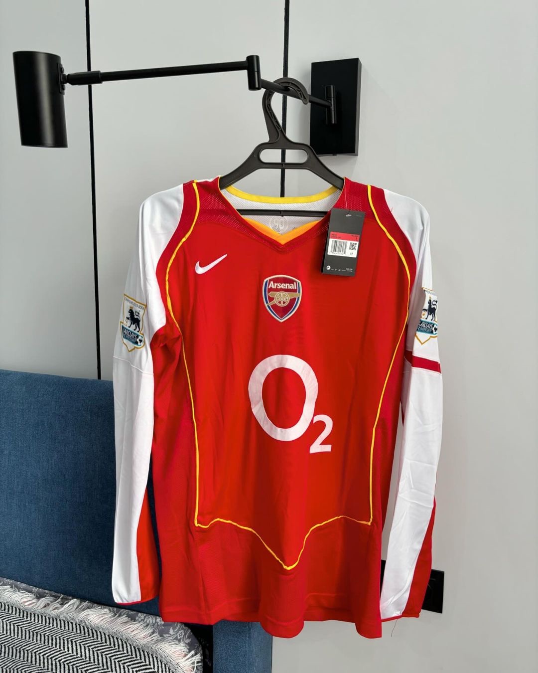 2002-2004 ARSENAL LONG SLEEVE HOME JERSEY