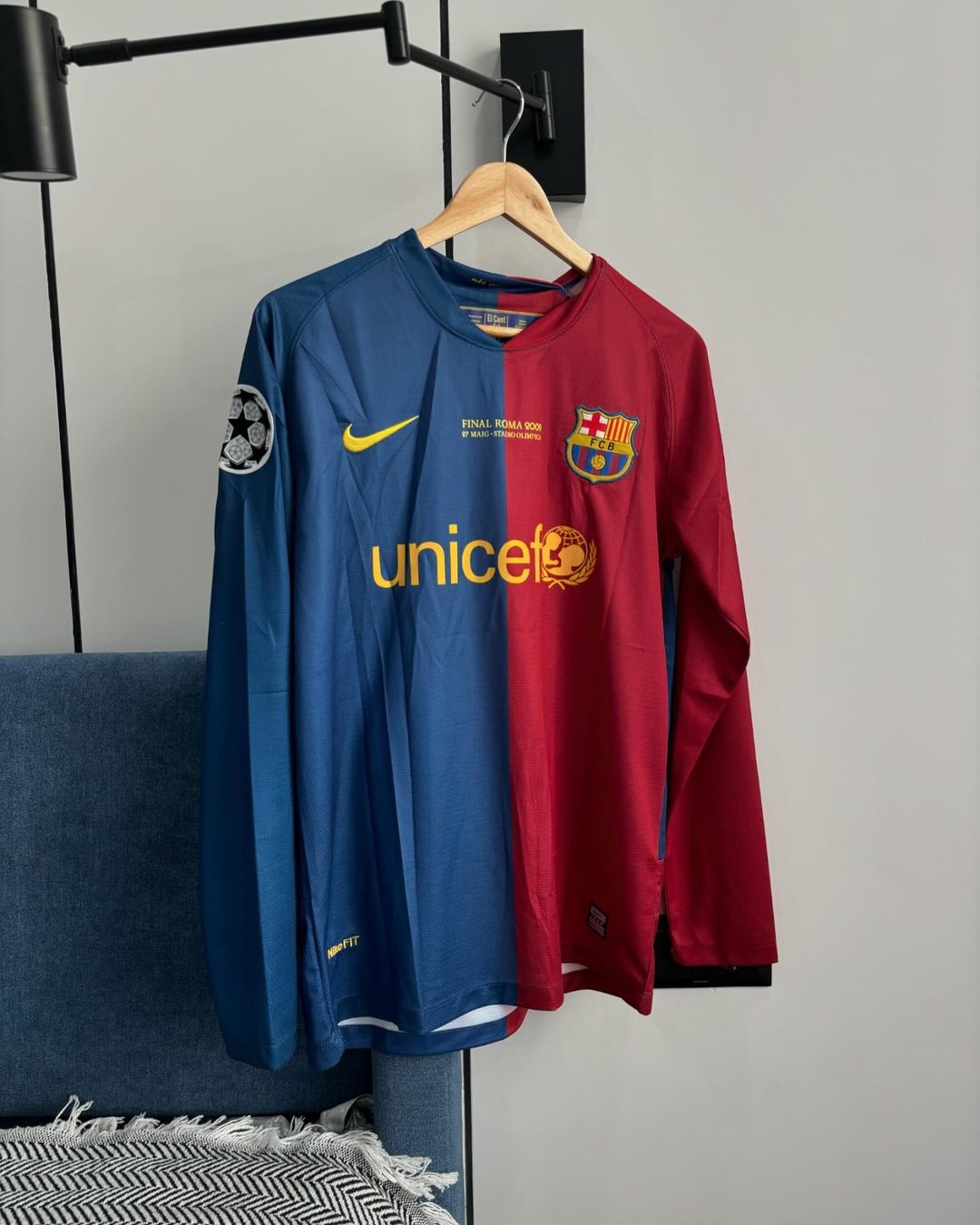 2009 FINAL UCL BARCELONA LONG SLEEVE JERSEY