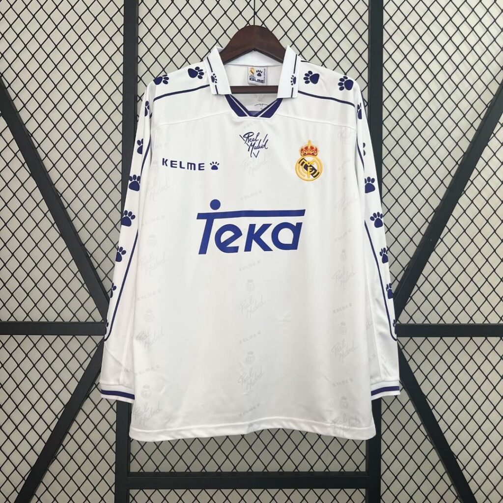 REAL MADRID 1996-1997 LONG SLEEVE HOME JERSEY