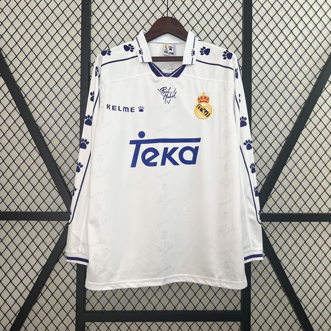 REAL MADRID 1996-1997 LONG SLEEVE HOME JERSEY