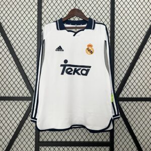 2000-2001 REAL MADRID TEKA HOME JERSEY LONG SLEEVE