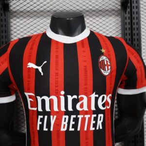 24 25 Player AC Milan Soccer Jersey Home 5