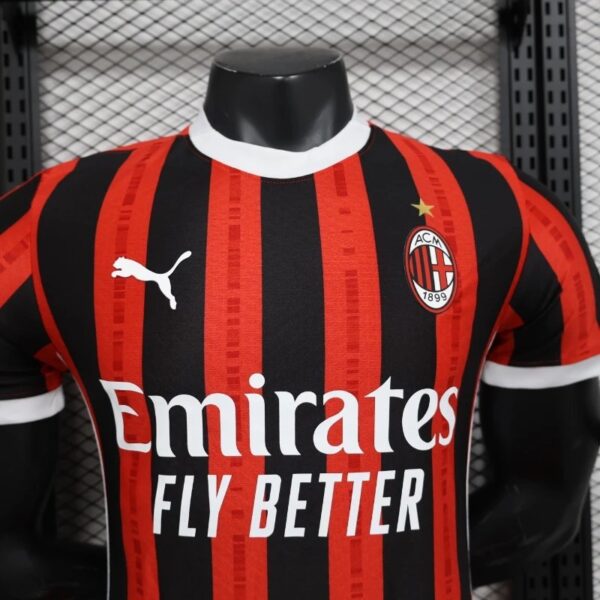 24 25 Player AC Milan Soccer Jersey Home 5