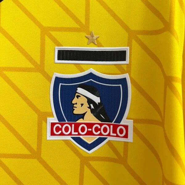 2425 Colo Colo Goalkeeper Yellow Soccer Jersey 3 1