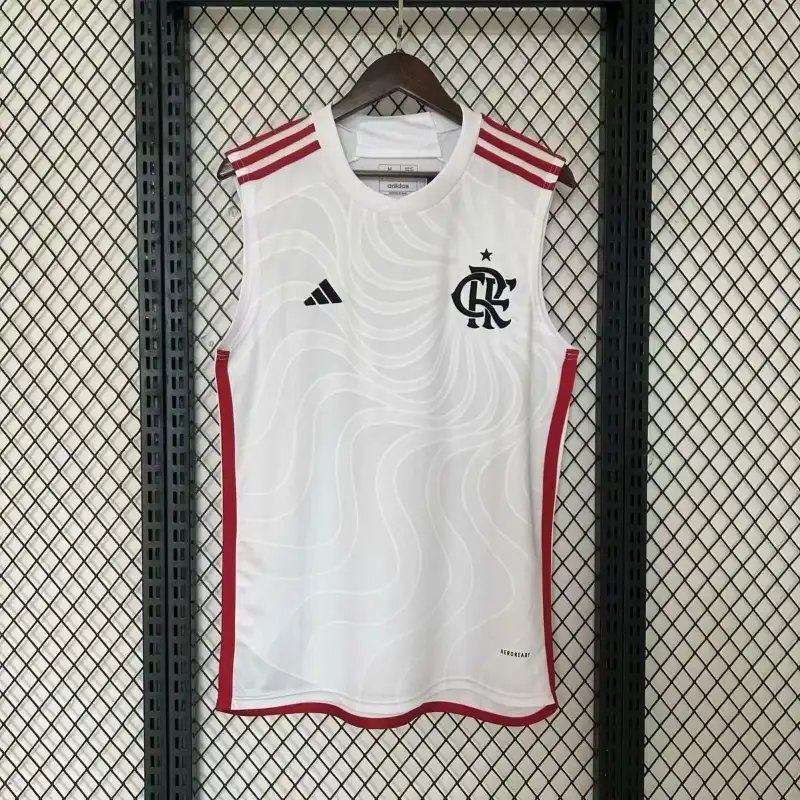 24-25 Flamengo White Training Vest 24-25 Flamengo White Training Vest