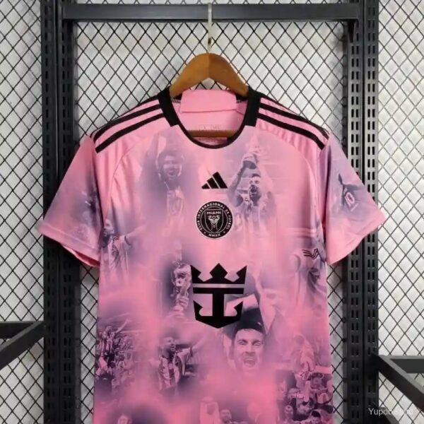 2425 Inter Miami Champion Version Pink Soccer Jersey 3