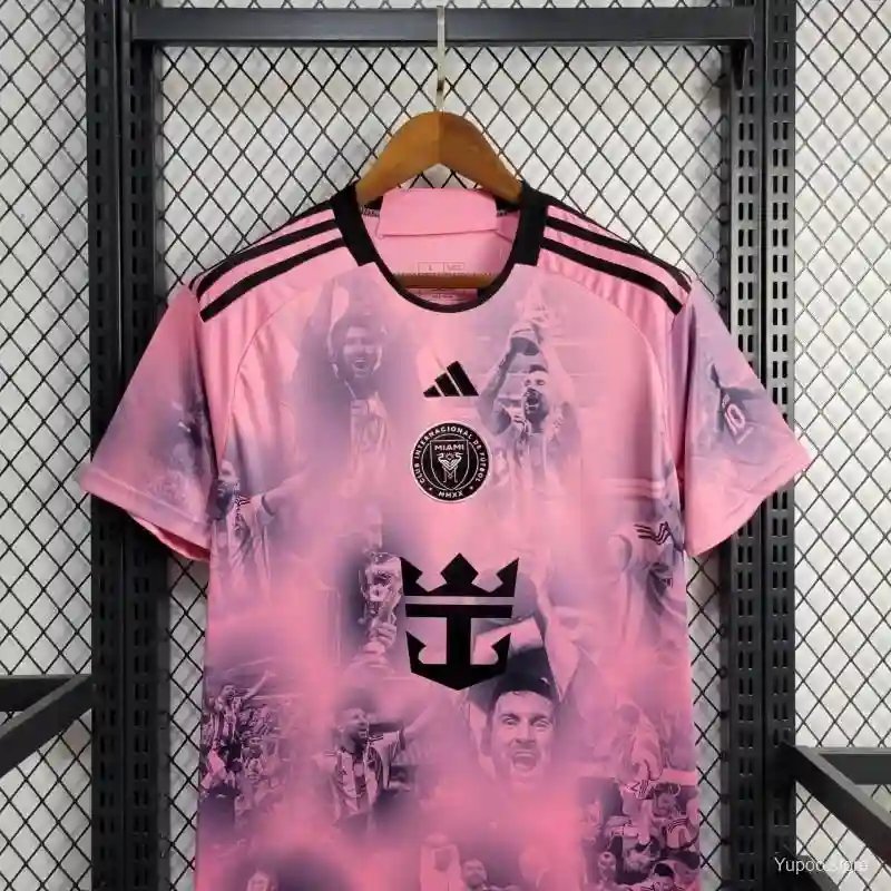 24-25 Inter Miami Champion Version Pink Soccer Jersey