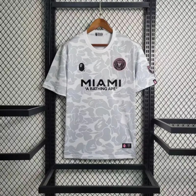 24-25 Inter Miami Co branded camouflage White Soccer Jersey 24-25 Inter Miami Co branded camouflage White Soccer Jersey