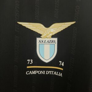 2425 Lazio 50th Anniversary Black Soccer Jersey 7
