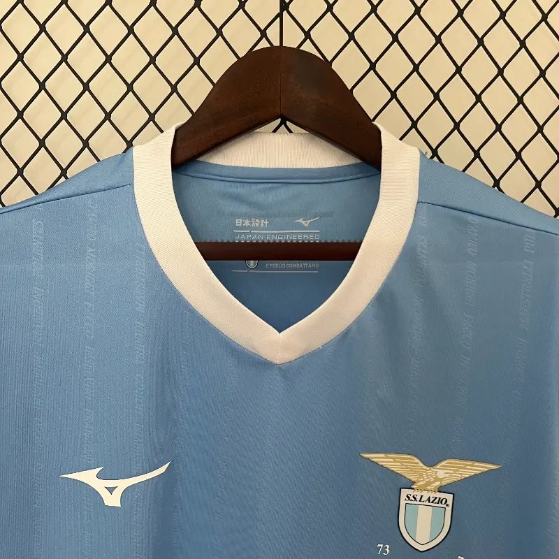 2425 Lazio 50th Anniversary Blue Soccer Jersey 1