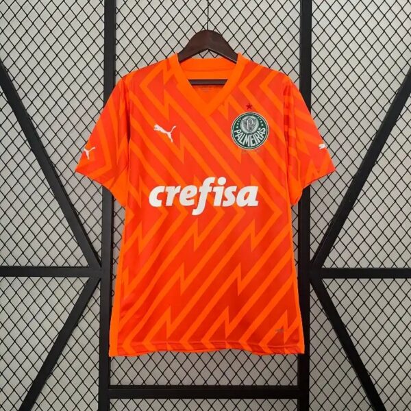 2425 Palmeiras Goalkeeper Orange Soccer Jersey 2
