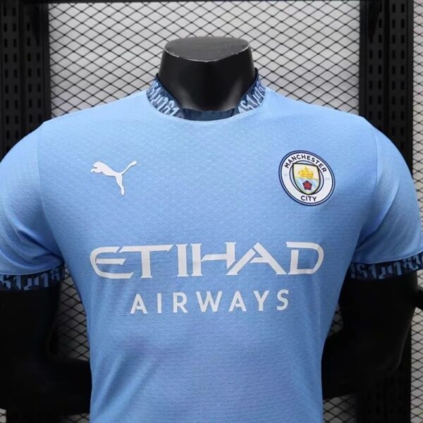 2425 Player Manchester City Soccer Jersey Blue 2