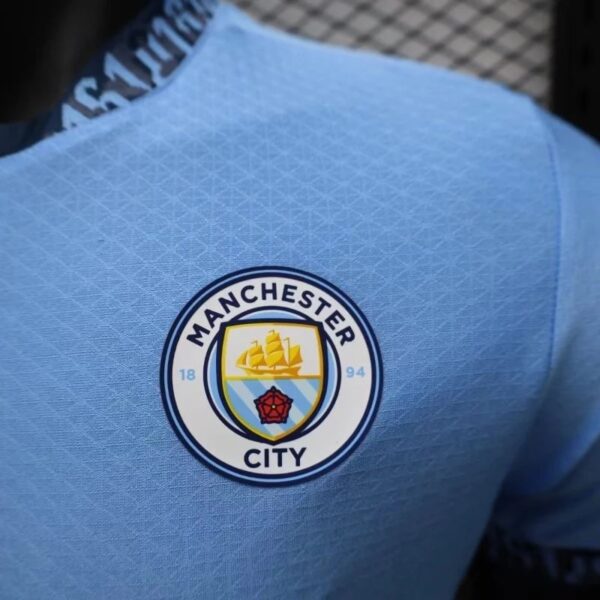 2425 Player Manchester City Soccer Jersey Blue 5