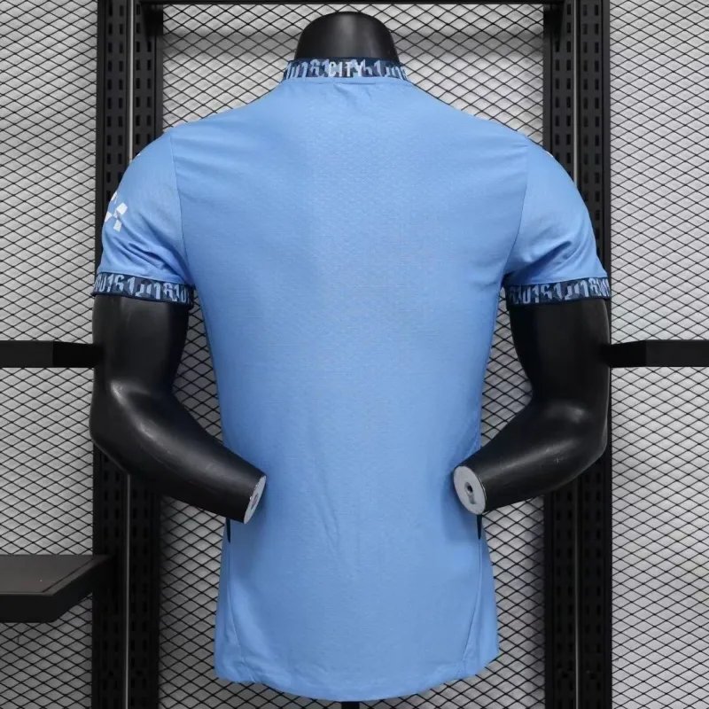 2425 Player Manchester City Soccer Jersey Blue 8