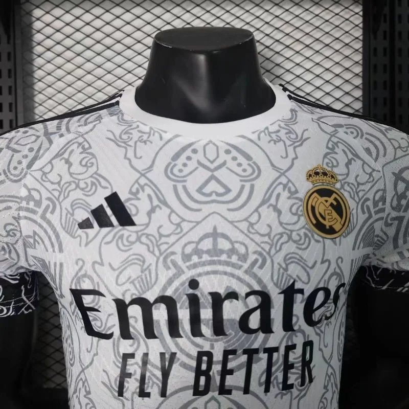 2425 Player Real Madrid Special Edition White Soccer Jersey 2