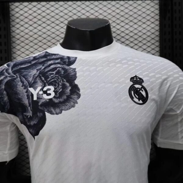 2425 Player Real Madrid Y3 Version White Soccer Jersey 3