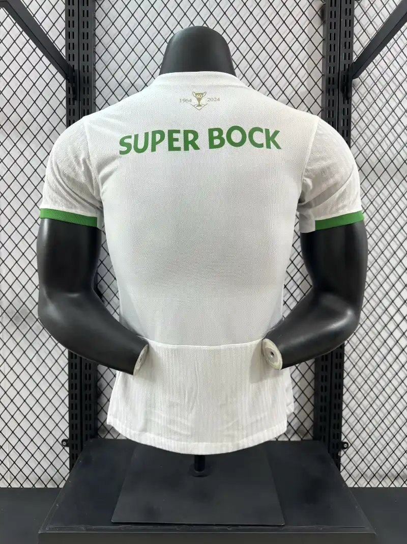 2425 Player Sporting Lisbon Special Edition White Soccer Jersey 1 2425 Player Sporting Lisbon Special Edition White Soccer Jersey 1