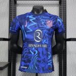 24-25 Player Version Atletico Madrid Soccer Jersey Second Away