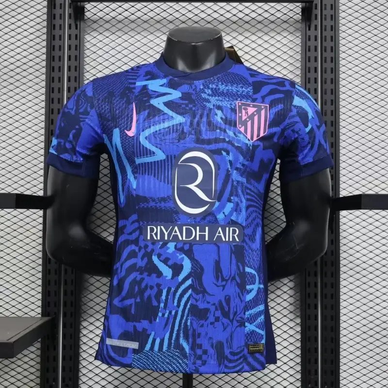 24-25 Player Version Atletico Madrid Soccer Jersey Second Away