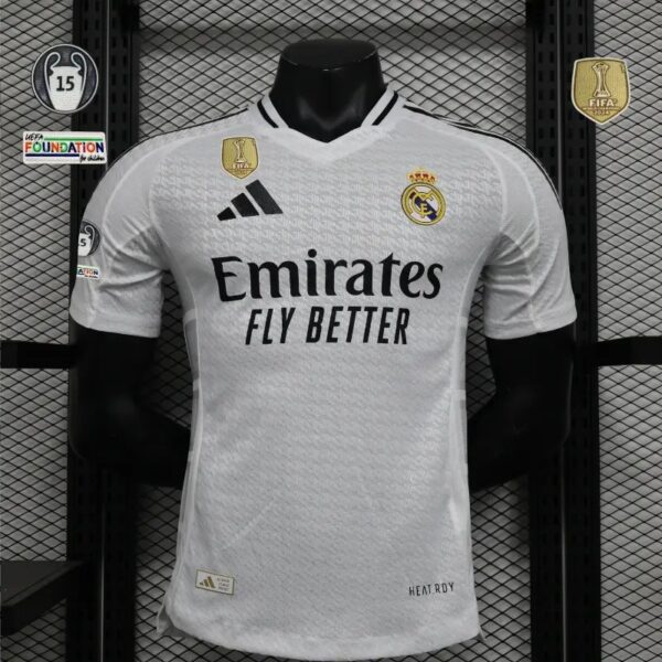 2425 Player Version Real Madrid Soccer Jersey Home All sponsors 3