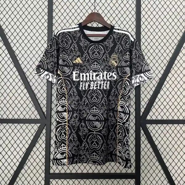 2425 Real Madrid Special Edition Black Soccer Jersey 3