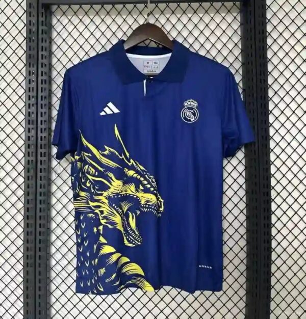 24-25 Real Madrid Yellow Dragon Special Edition Soccer Jersey