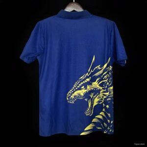 2425 Real Madrid Yellow Dragon Special Edition Soccer Jersey 3