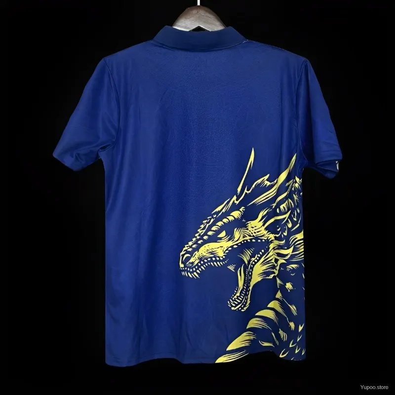 2425 Real Madrid Yellow Dragon Special Edition Soccer Jersey 3