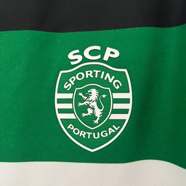 2425 Sporting Lisbon Soccer Jersey Home 5