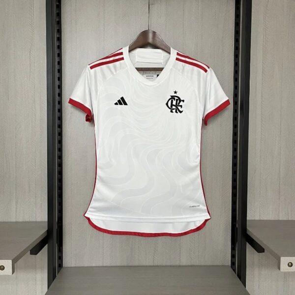 2425 Women Flamengo Soccer Jersey Away 7