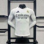 2024-2025 REAL MADRID HOME LONG SLEEVE JERSEY