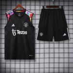 Vest 24-25 man u black training vest set