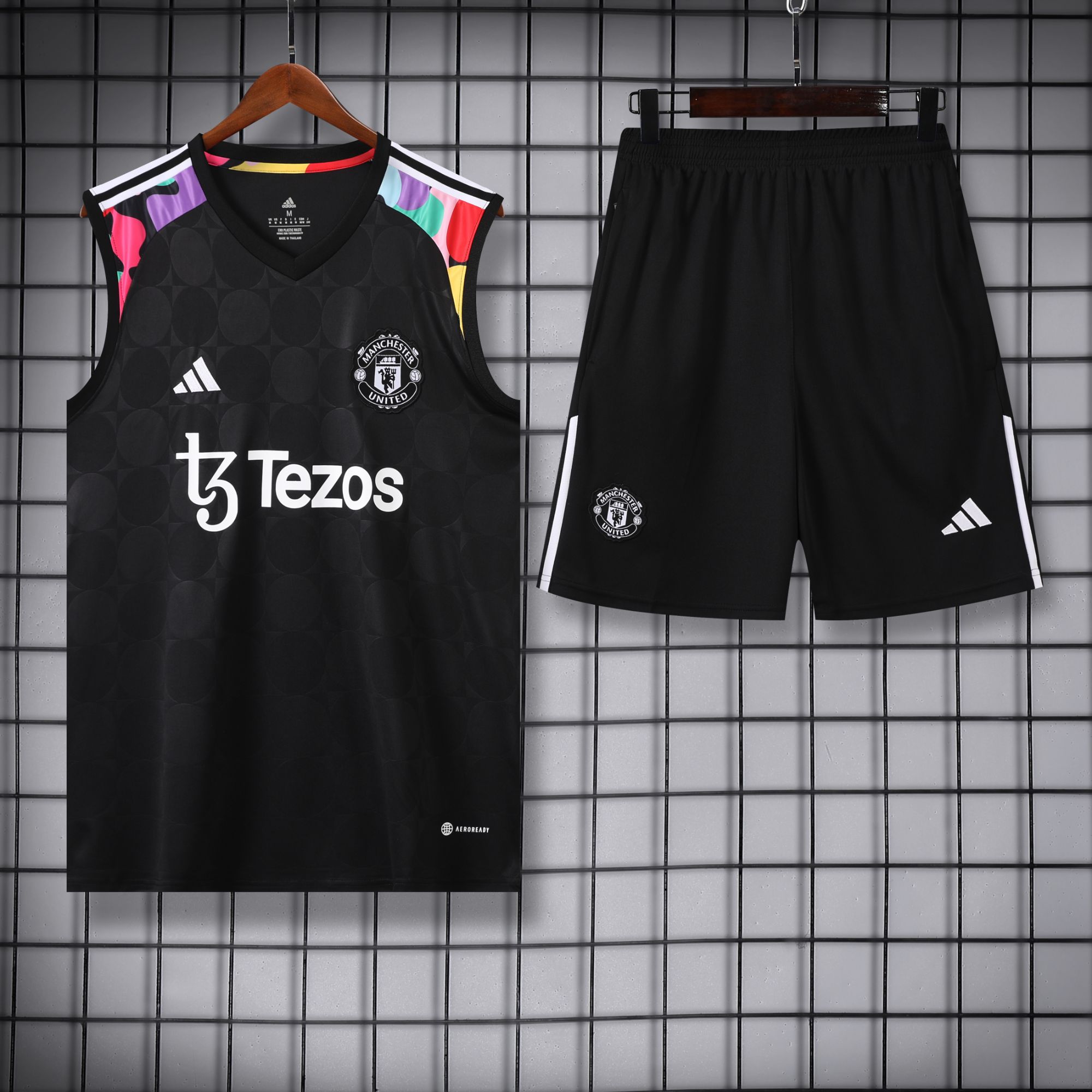 Vest 24-25 man u black training vest set Vest 24-25 man u black training vest set