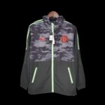 21-22 Windbreaker M-U Black and Grey Camouflage