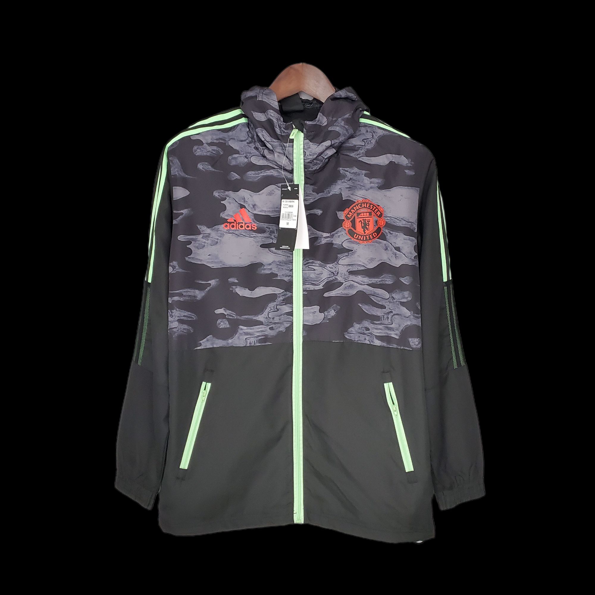 21-22 Windbreaker M-U Black and Grey Camouflage 21-22 Windbreaker M-U Black and Grey Camouflage