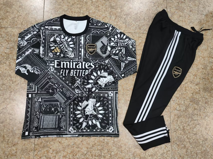 23-24 Arsenal special version black Sweater tracksuit set