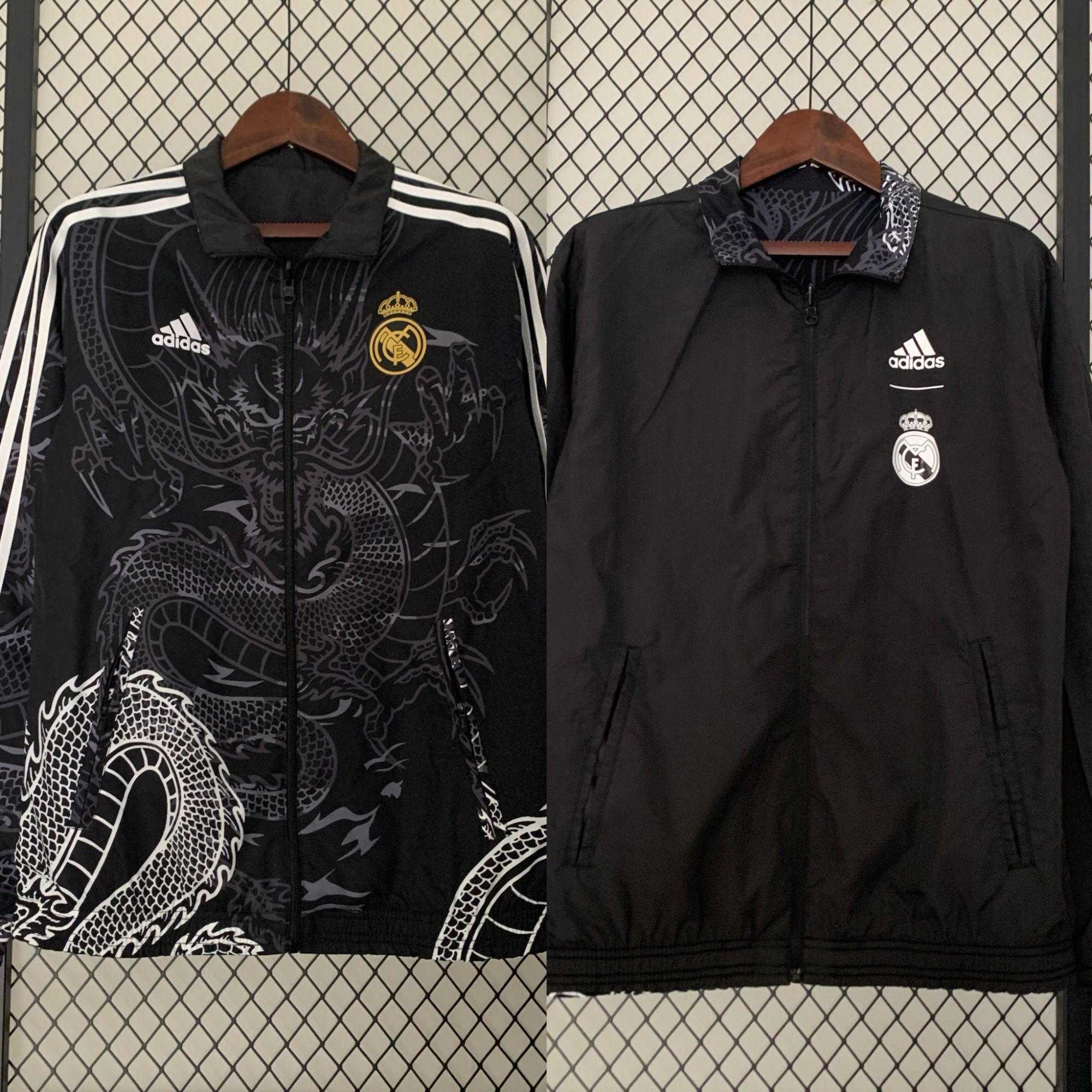 23-24 Real Madrid Trench Coat Reversible