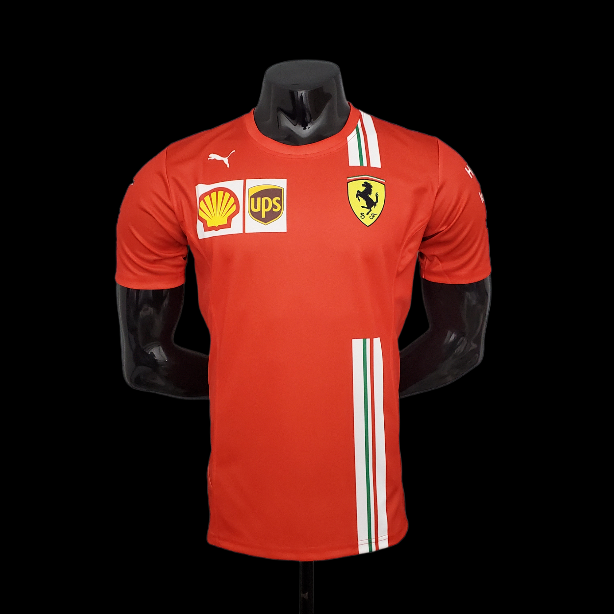 F1 Formula One; Ferrari racing suit red