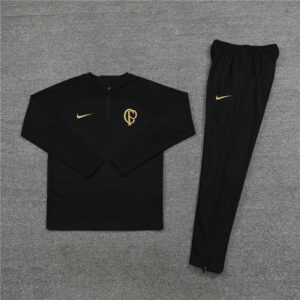 23-24 Corinthians black sweater tracksuit set