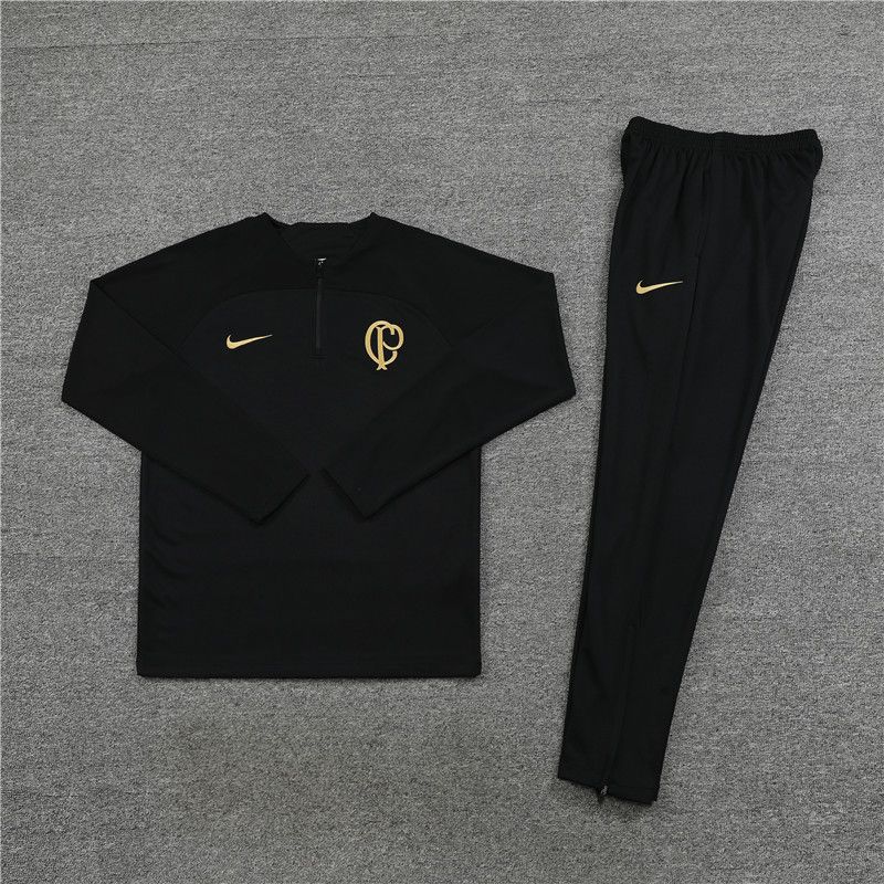 23-24 Corinthians black sweater tracksuit set 23-24 Corinthians black sweater tracksuit set
