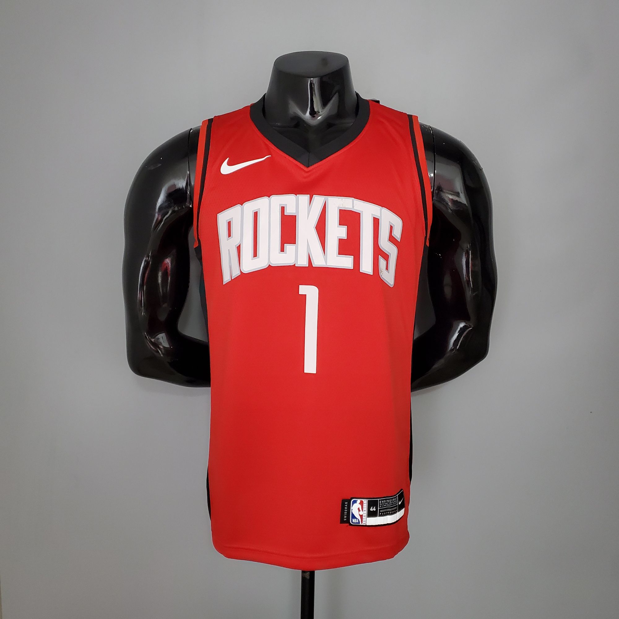 2021 McGRADY#1 Rockets Red NBA Jersey