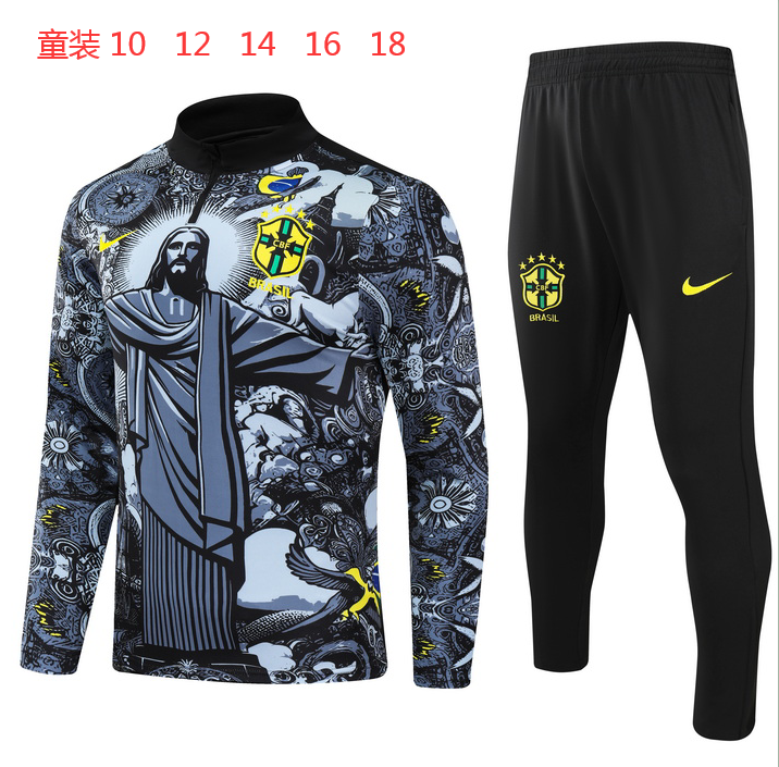 2024 Brazil Special Kids Long Sleeve