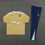 player version 24-25 France gold Sweater tracksuit set